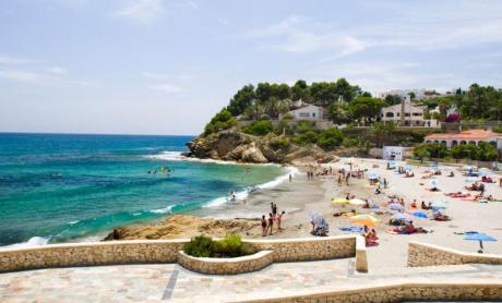 Fêtes d'Été dans plage la Fustera