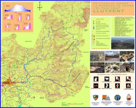 PR-CV 434: El Surar, La Barraca de Piedra and Monte Agudo