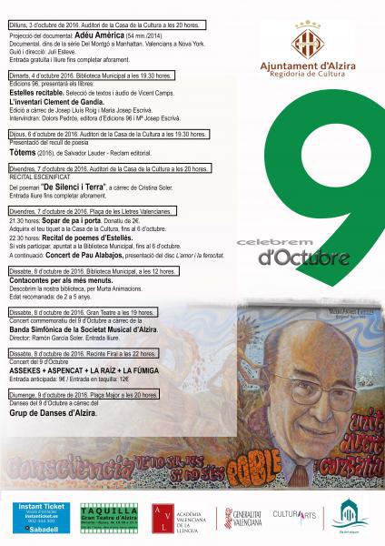 Celebrem el 9 d'octubre Alzira 2016