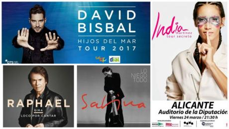 Conciertos en la ciudad de Alicante 2017