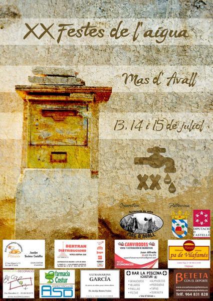 Festes de l'aigua en Mas d'Avall