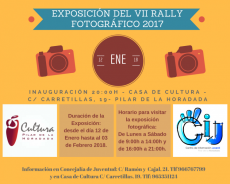 Exposición del VII Rally Fotográfico 2017 en Pilar de la Horadada