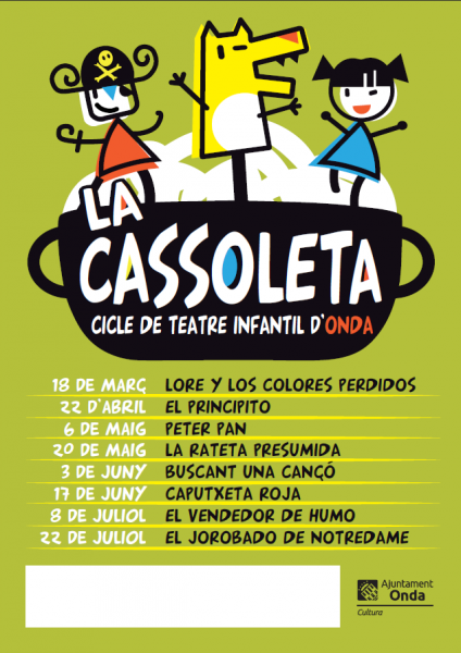 LA CASSOLETA: CICLO DE TEATRO INFANTIL DE ONDA