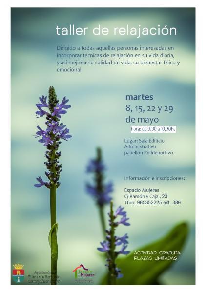 Taller de relajación en Pilar de la Horadada 2018