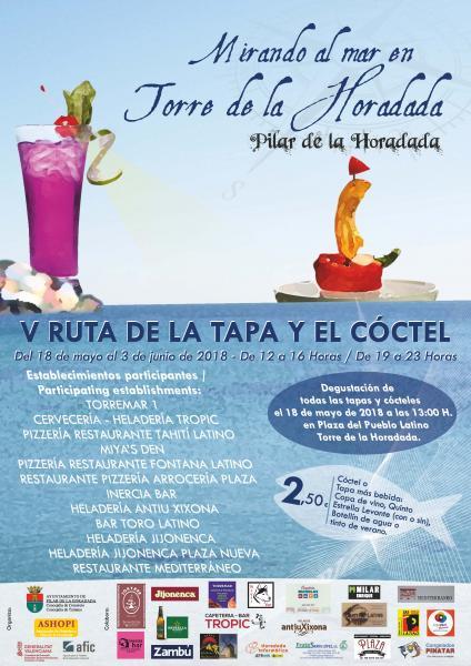 V Ruta de la tapa y el cóctel 'Mirando al mar en Torre de la Horadada' en Pilar del a Horadada 2018