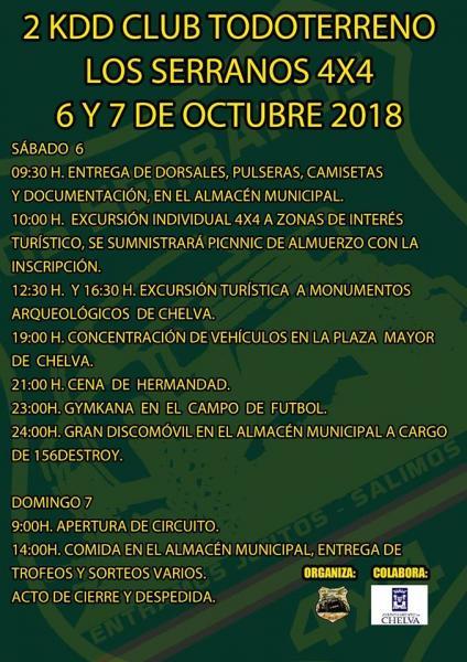 2ª KDD LOS SERRANOS 4X4 -CHELVA 2018
