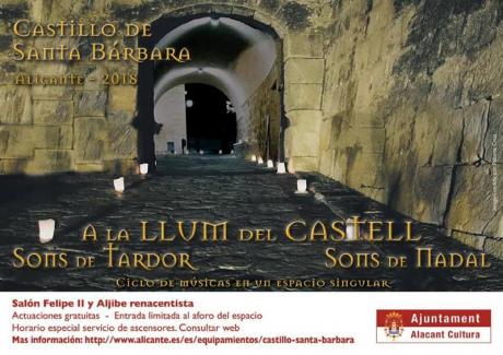 A la llum del Castell. Sons de tardor. Sons de Nadal 2018