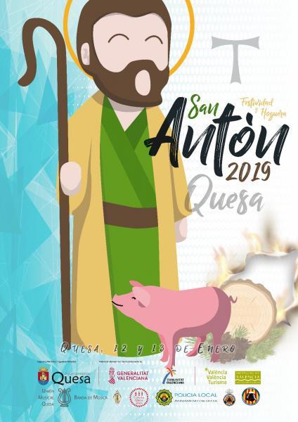 Festividad San Antón 2019 en Quesa
