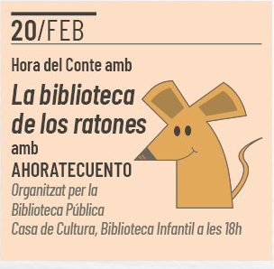 Hora del cuento con "La Biblioteca de los Ratones"