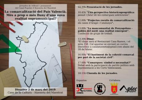 La comarcalització del País Valencià. Jornades de reflexió i pensament.