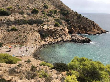 Calas nudistas en el área costera de Benidorm