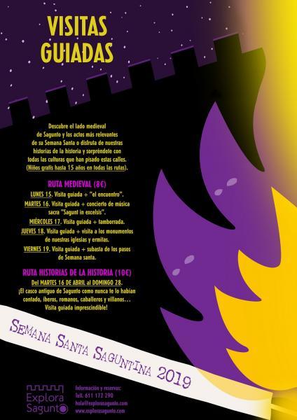 Visitas guiadas Semana Santa con Explora Sagunto. 2019