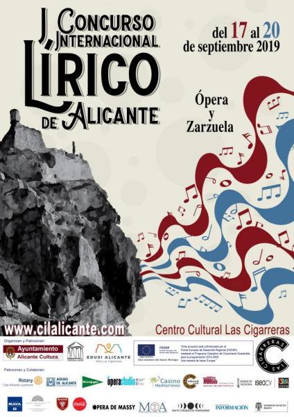 I Concurso Internacional Lírico de Alicante. Categorías: Ópera Y Zarzuela 2019