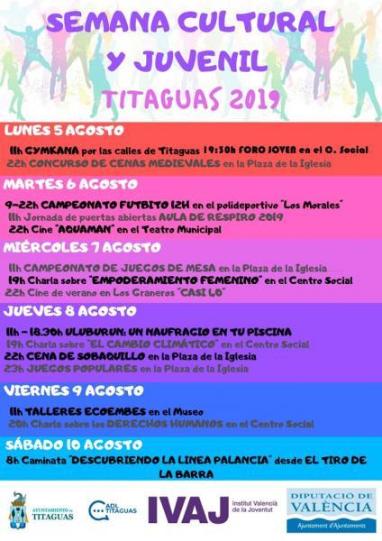 SEMANA CULTURAL Y JUVENIL TITAGUAS 2019