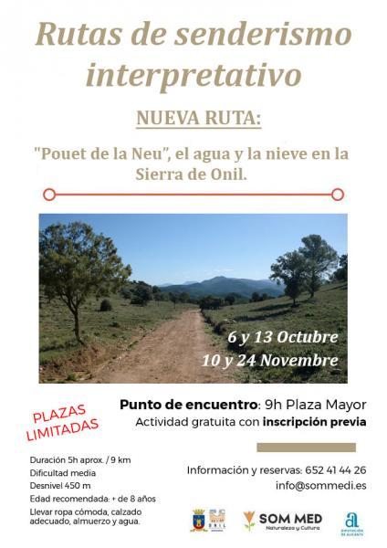 Ruta de senderismo interpretativo: "Pouet de la Neue", el agua y la nieve a la Sierra de Onil