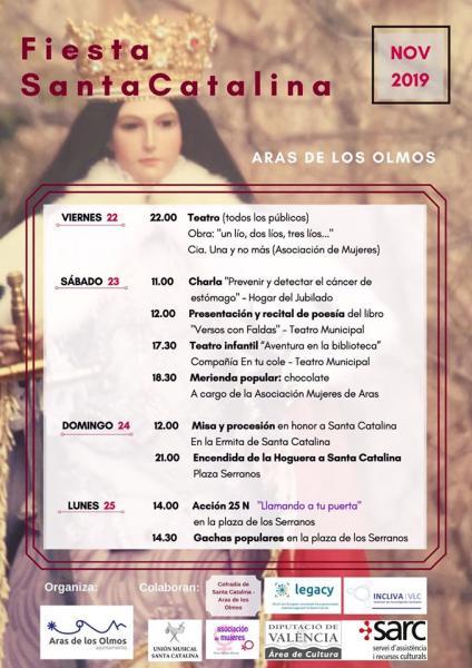FIESTA DE SANTA CATALINA, ARAS DE LOS OLMOS 2019