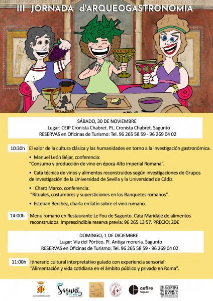 III Jornadas Arqueo-Gastronomía. Sagunto 2019